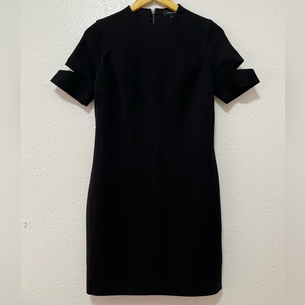 Marciano Black Short Sleeve Mini Dress, Size Small